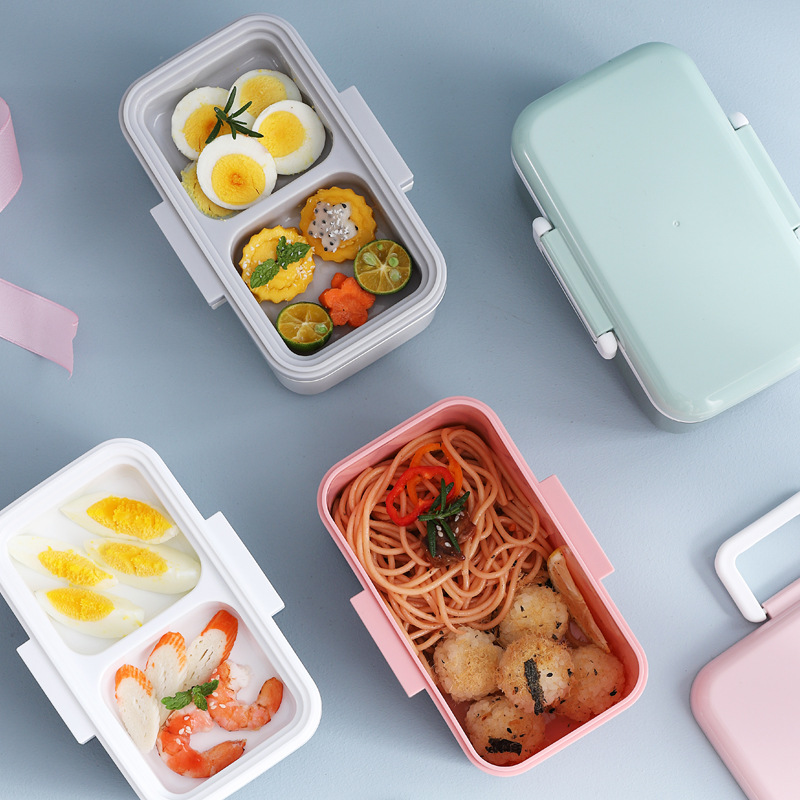 飯盒日式便當盒上班族可微波爐加熱實用雙層分隔型大容量方便攜帶