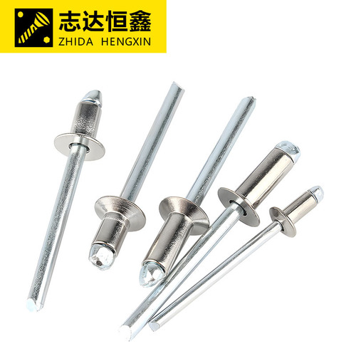 (Semi-steel) 304 stainless steel countersunk head blind rivets flat head blind rivets open type blind rivets Φ3-Φ5
