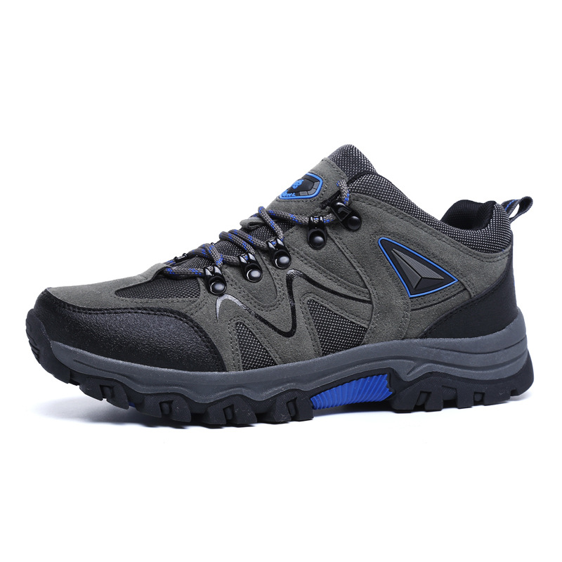 Zapatos de montaña al aire libre de explosión transfronteriza, zapatos de montaña antideslizantes y resistentes al desgaste para hombres, zapatos de montaña cruzada, amortiguación al aire libre