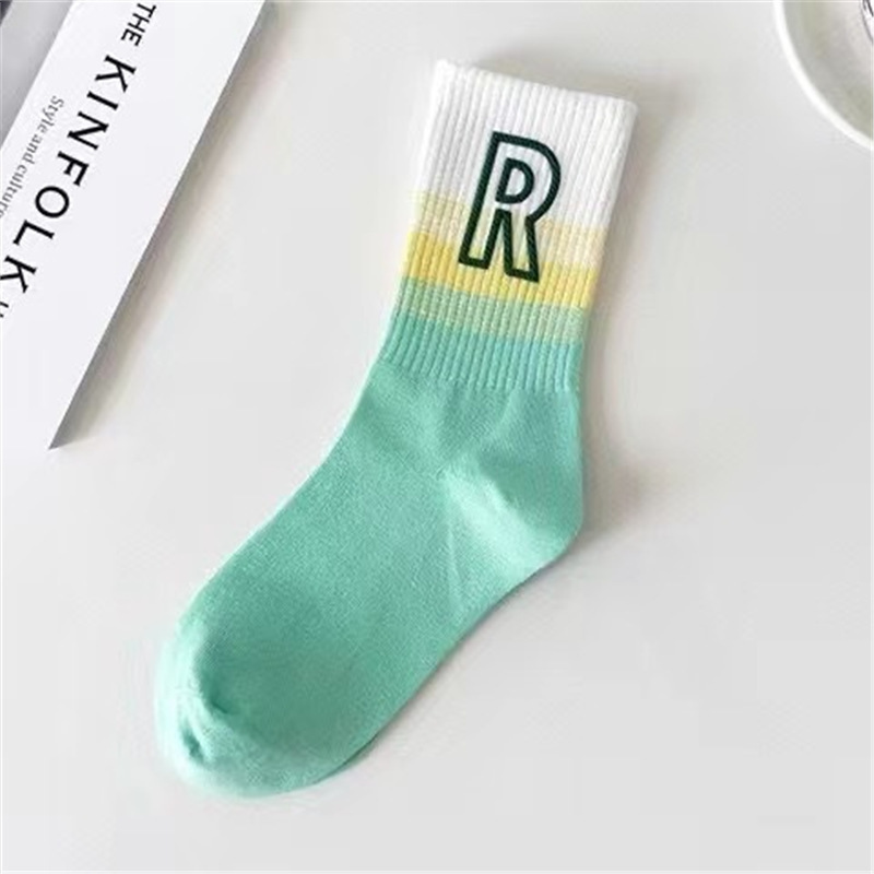 그라데이션 R-녹색과 흰색