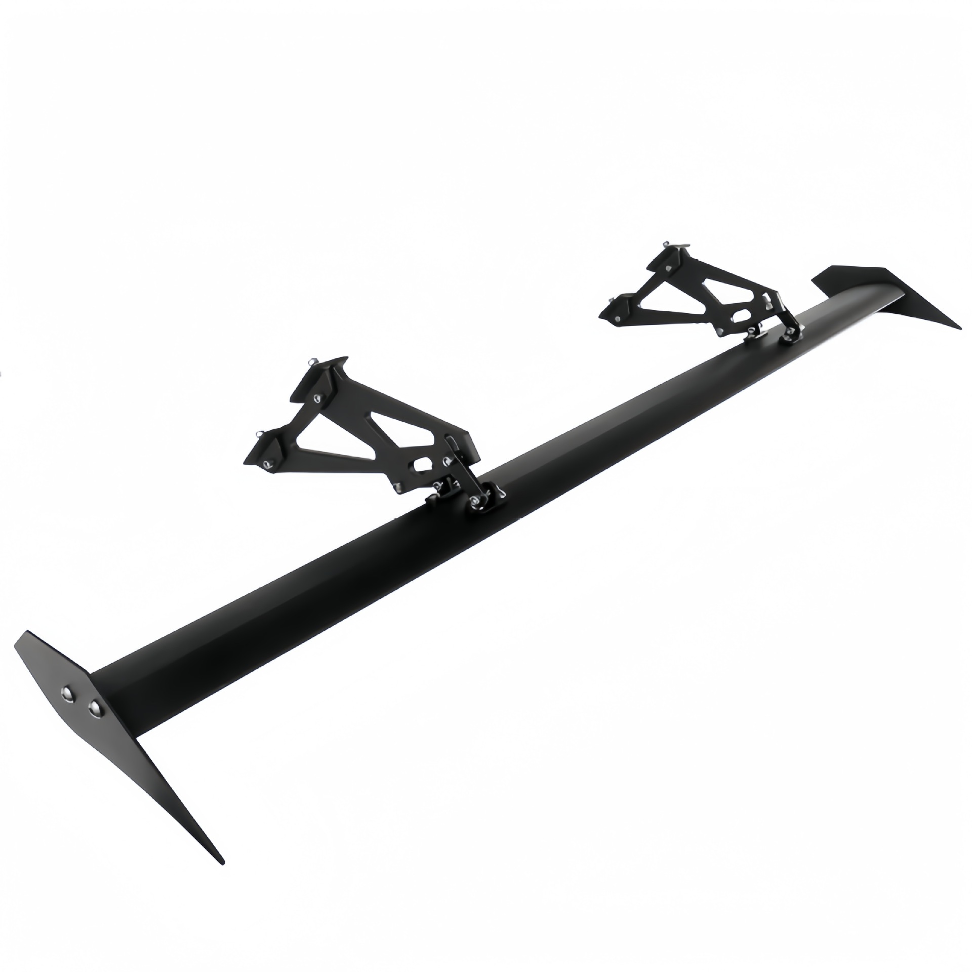Cross-Border Car Modification Aluminum Alloy Rear Spoiler with Holes for Two or Three-Box Vehicles, Large Rear Spoiler, Fixed Wind Wing, Modified Spoiler