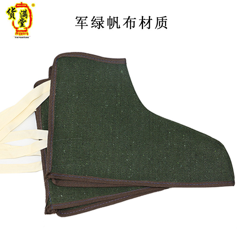 帆布電焊大護腳焊工牛皮護腳抗飛濺牛仔布焊接護腳帆布護腿腳蓋