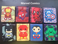 Q version wallet student men and women Q version coin purse leather wallet