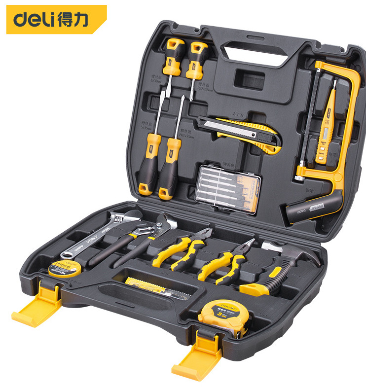 得力工具 综合家用维修组套21件套装 五金工具礼品DL1021