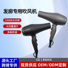 ヘアサロン用クロスボーダープロフェッショナルヘアドライヤー、ハイパワー2300Wヘアドライヤー、高速温冷風ヘアドライヤー、ヨーロッパ規格