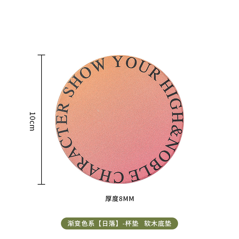 Luz de lujo creativo posavasos de cerámica estera de aislamiento estera impermeable mantel absorbente traje de montaña antideslizante estera de corcho