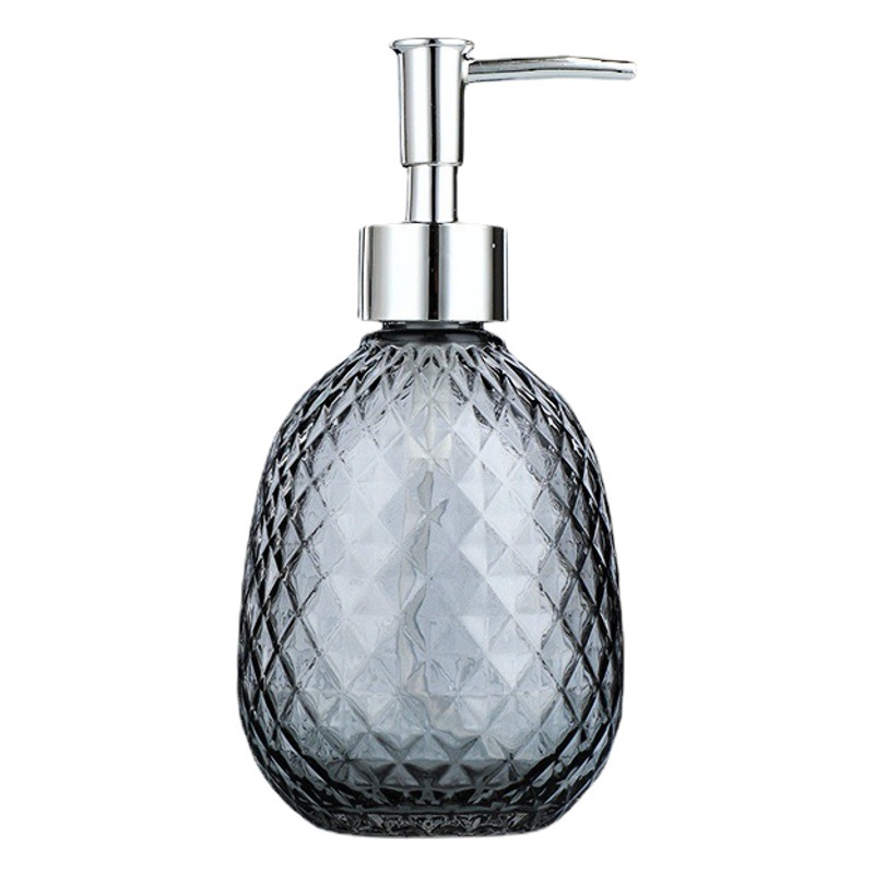 Baño artículos de tocador traje prensa de vidrio desinfectante de manos botella de vidrio cepillado enjuague bucal taza simple suministros de baño