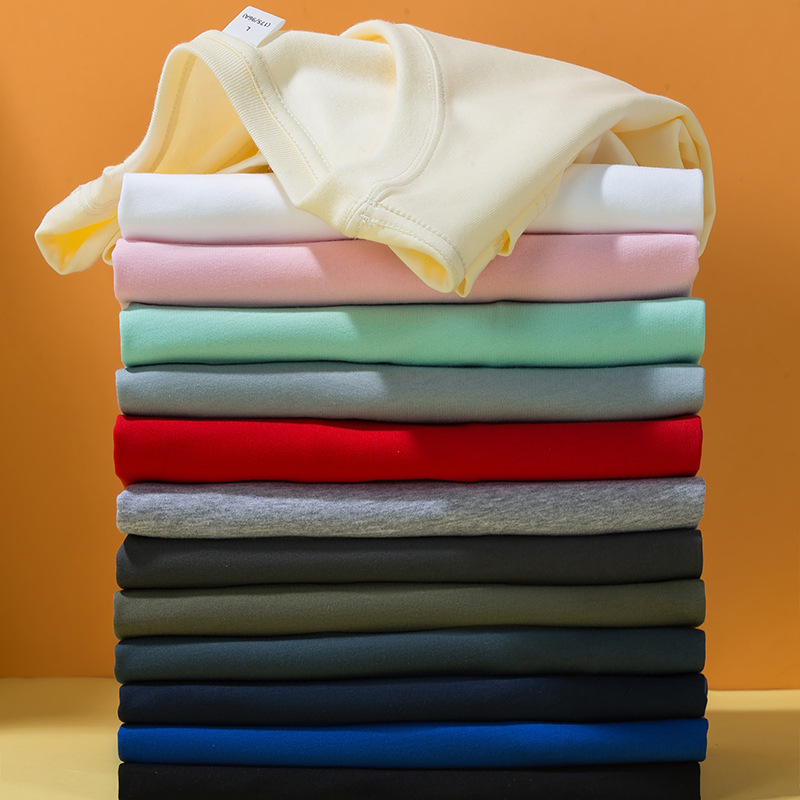 Short-sleeved Men's Loose Cotton Round Neck White T-shirt Men's Unisex Couple's Simple Solid Color Cotton Half-sleeved Men's Summer Short-sleeved Men's Loose Cotton Round Neck White T-shirt Men's Unisex Couple's Simple Solid Color Cotton Half-sleeved Men's Summer
