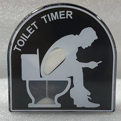 アマゾン国境を越えたトイレ砂時計減圧玩具5分間トイレの形が絶えず砂トイレ砂時計