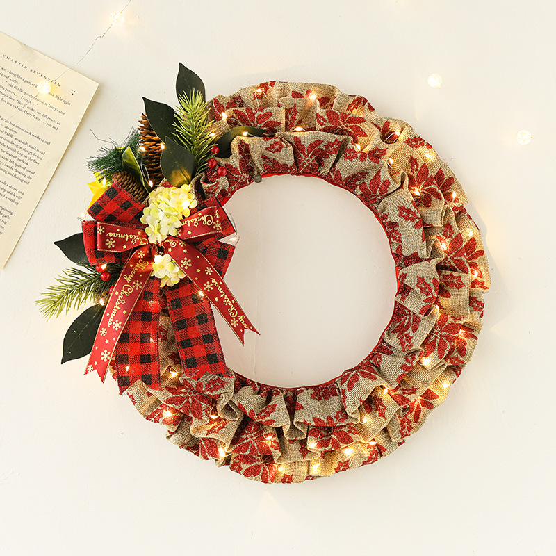 Hong Kong Heng nueva ropa de Navidad fruta roja guirnalda decorativa colgante creativo puerta colgante ventana colgante decoración de Navidad