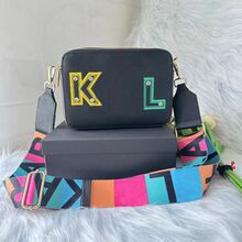 women bag 新款卡拉百搭卡通人物单肩pu小方包老佛爷相机包单肩女