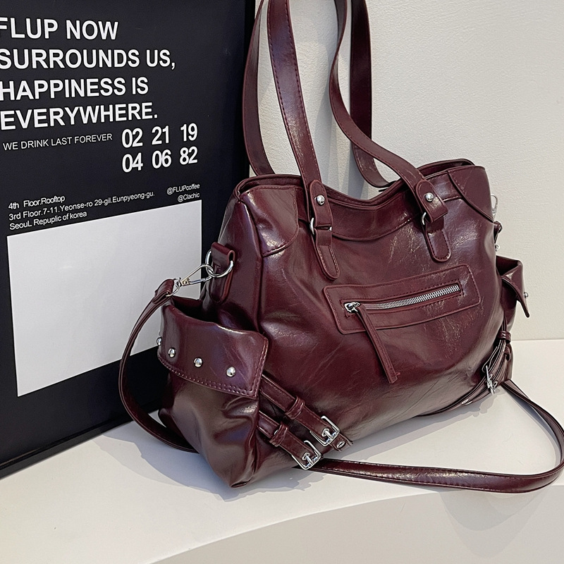 High Quality Simple Casual Women's Bag, Women's Crossbody Bag, Tote Bag, Versatile Single Shoulder Commuting Bag_voghion.com