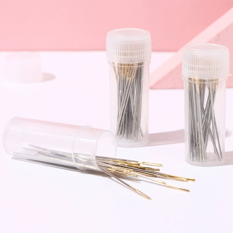 Несколько моделей 30 шт золотой хвост ручной шитой крестом вышивка дома большой глаз тупой иглы портативный пластиковый шприц оптом