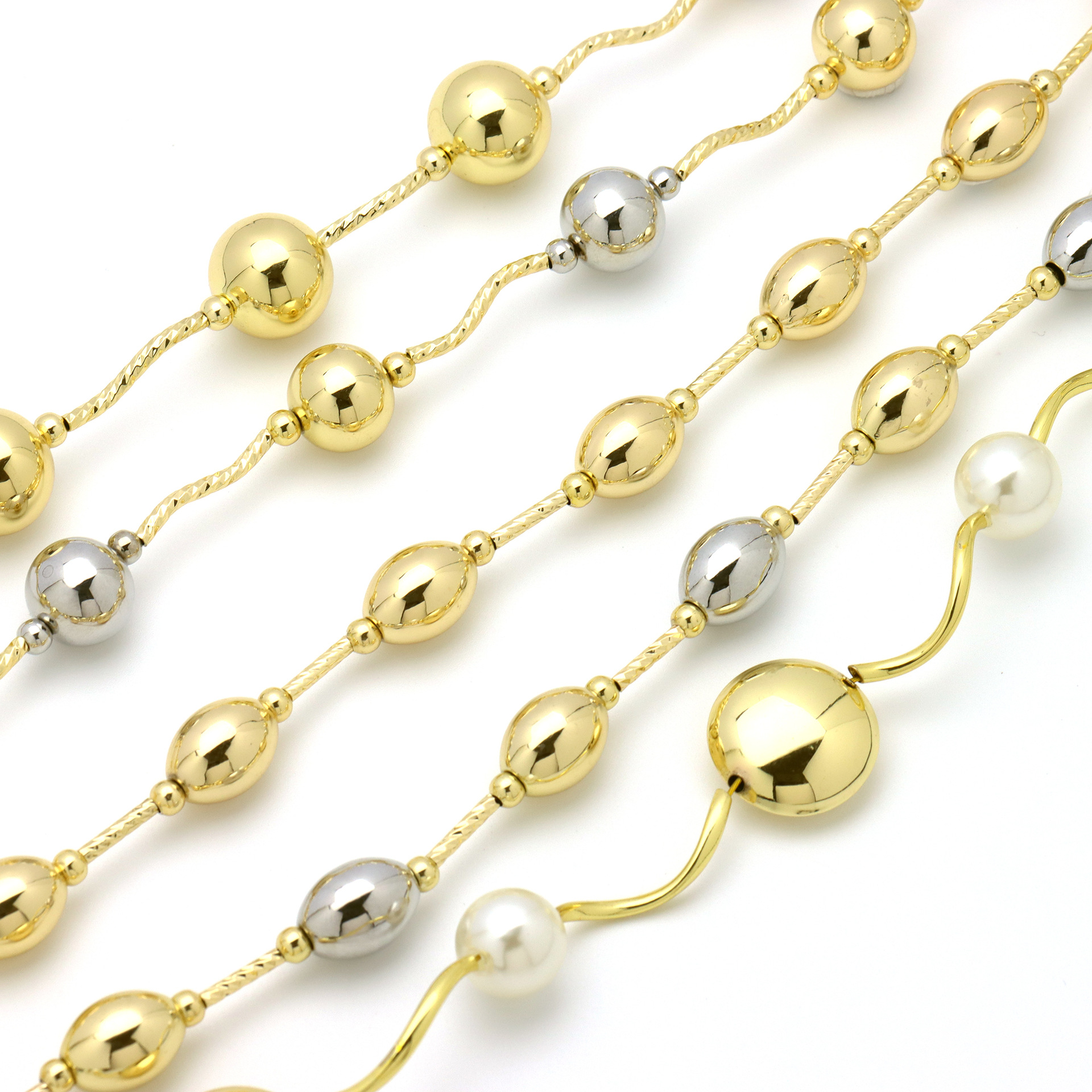 Women's Gender Simple Style Classic Style Round Imitation Pearl Copper Wholesale Necklace