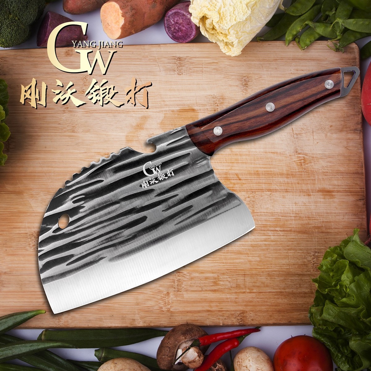 Cuchillo de corte de hueso, cuchillo de corte de carne, cuchillo de cocina, cuchillo de acero inoxidable, cuchillo de cocina