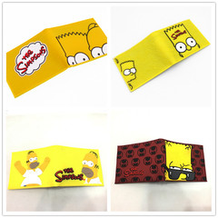 Simpu Family Student Wallet Cartoon Animation Harajuku Surrounding Student Men and Women Short Coin Purse Wallet Card Holder