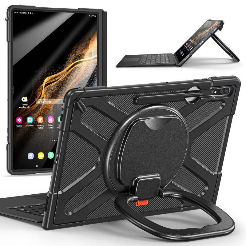 Suitable for Samsung Tab S9Ultra Tablet Case Protective Cover S8Ultra Accessible Keyboard Stand Drop-proof Case