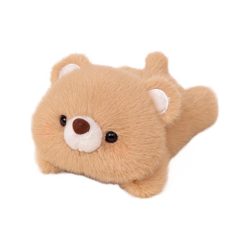 ニャンコのお姉さんのオリジナルの手のひらの中のぬいぐるみのデスクトップの手首は人形のテーブルを敷きます。