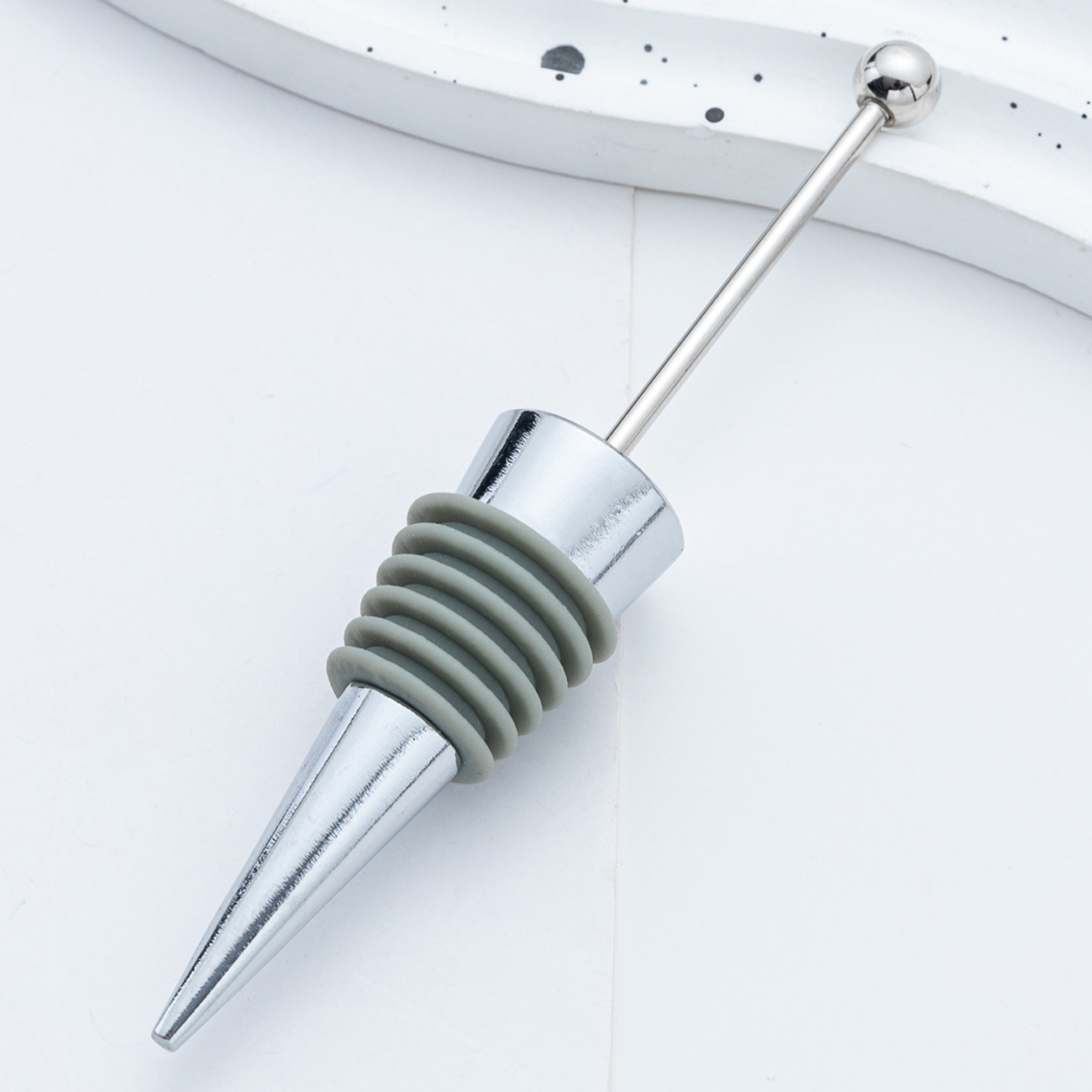 Transfronterizo DIY cuentas tapones de vino tapones de vino tapones de champán tapones de silicona tapones de aleación de vino al por mayor