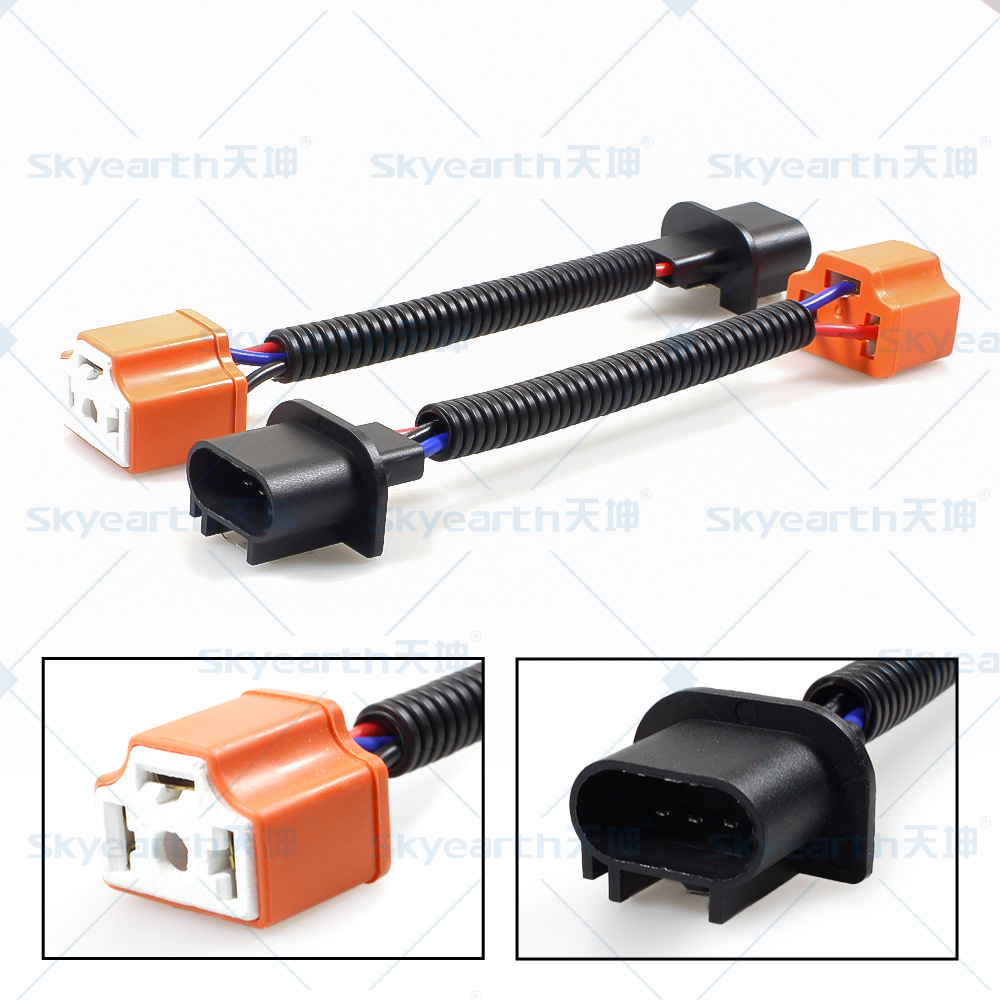 Faros de automóvil adaptador de lámpara de niebla de línea de extensión de lámpara de automóvil kit de arnés de cableado de fabricación directa puede producirse bajo demanda
