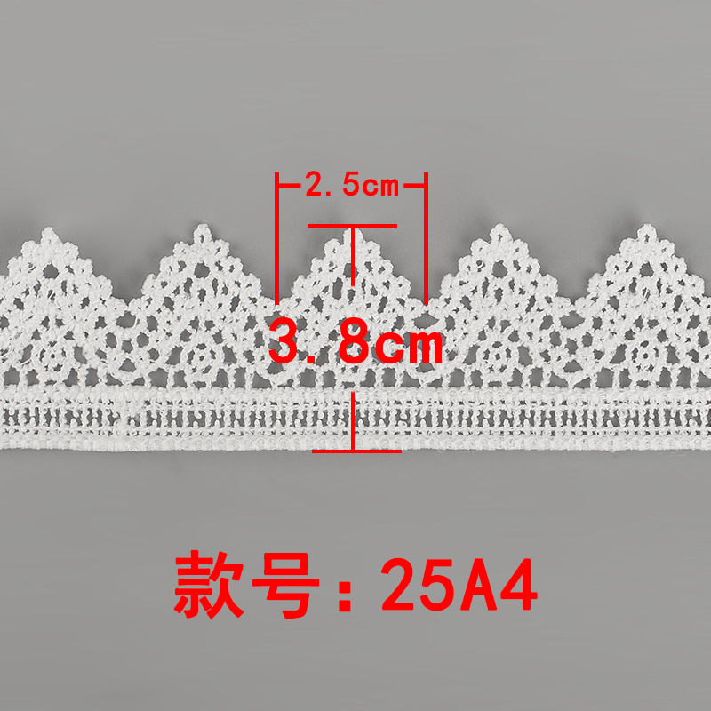 Inventario de gran ancho de seda de leche de encaje de bordado soluble en agua encaje de ropa de mujer vestido accesorios de decoración de ropa infantil