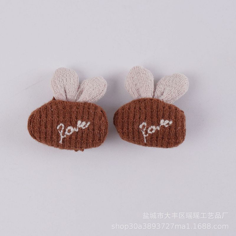 布艺diy手工小饰品美拉德色系小爱心桃心儿童服装发夹辅料饰品|undefined