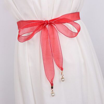 Waist chain belt fashion Slim belt Simplicity Versatile Dress Shirt collar Ribbon grace decorate Rope