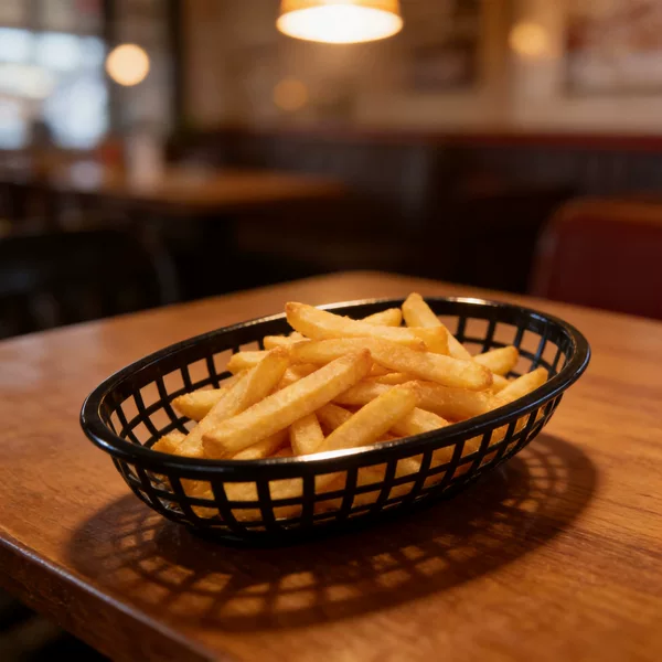 Factory Direct Cross-border Supply Plastic Medium Oval Fruit Vegetable Basket Snacks Fried Chicken Fries Basket Hamburger Basket
