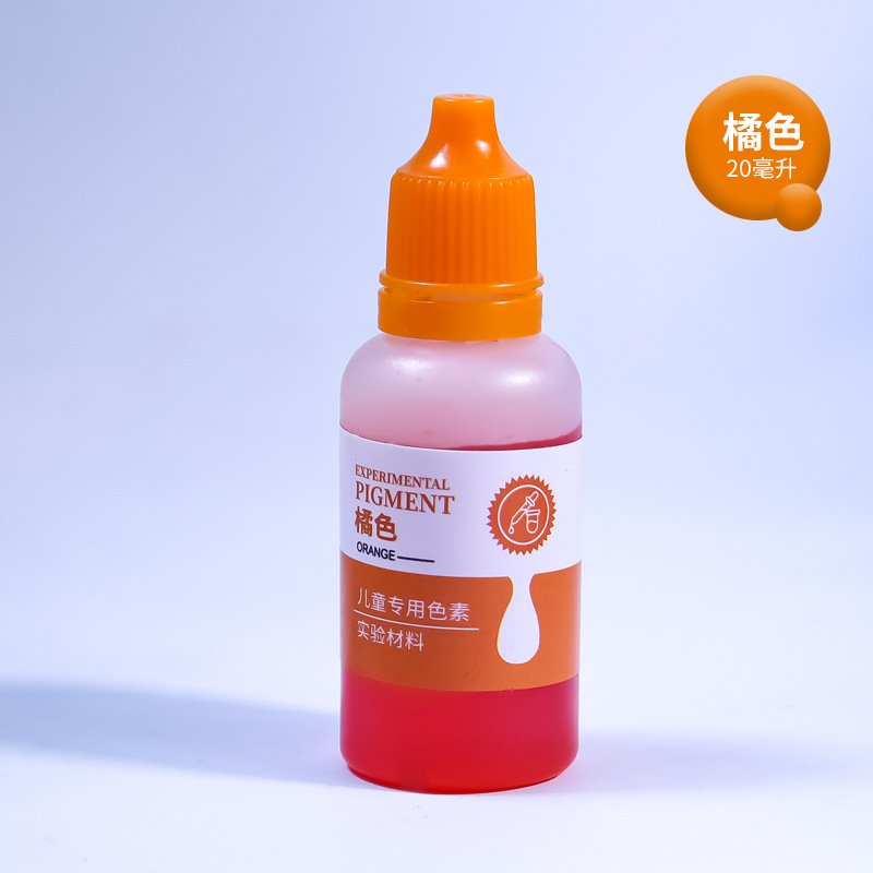 20ml experimento científico infantil soluble en agua colorante de grado alimenticio agua aceite de goma pasta pigmento jabón tóner manual