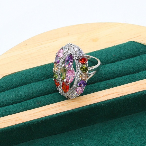 fashionable earrings with zircon