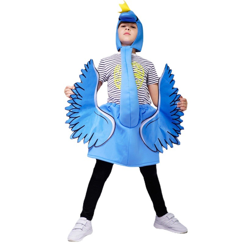 Los niños de Halloween Flamingo traje de la etapa Flamingo rol traje de rendimiento divertido traje de fiesta