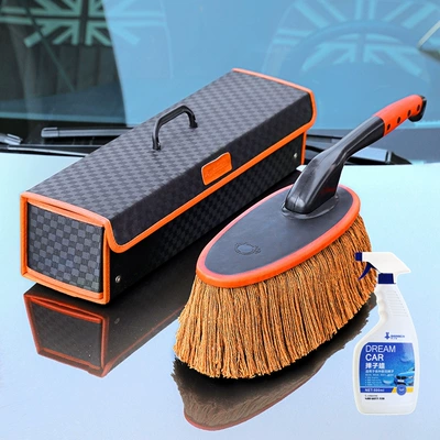Wiping Artifact, Dust Sweeper, Car cleaning tools - rotating-brush-black-box-500ml-duster-wax