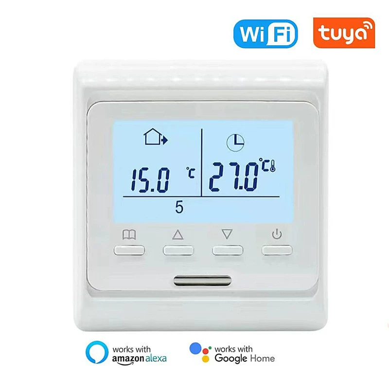 Производители поставляют Smart WIFI Электрический термостат для подогрева пола сантехника поясная связь Программирование нагревательного котла панель управления температурой