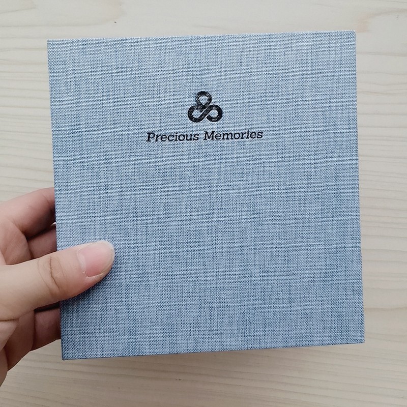 Al por mayor elegante de algodón y lino de hojas sueltas álbum de PP álbum de cine boleto de almacenamiento postal de 3 pulgadas de 5 pulgadas
