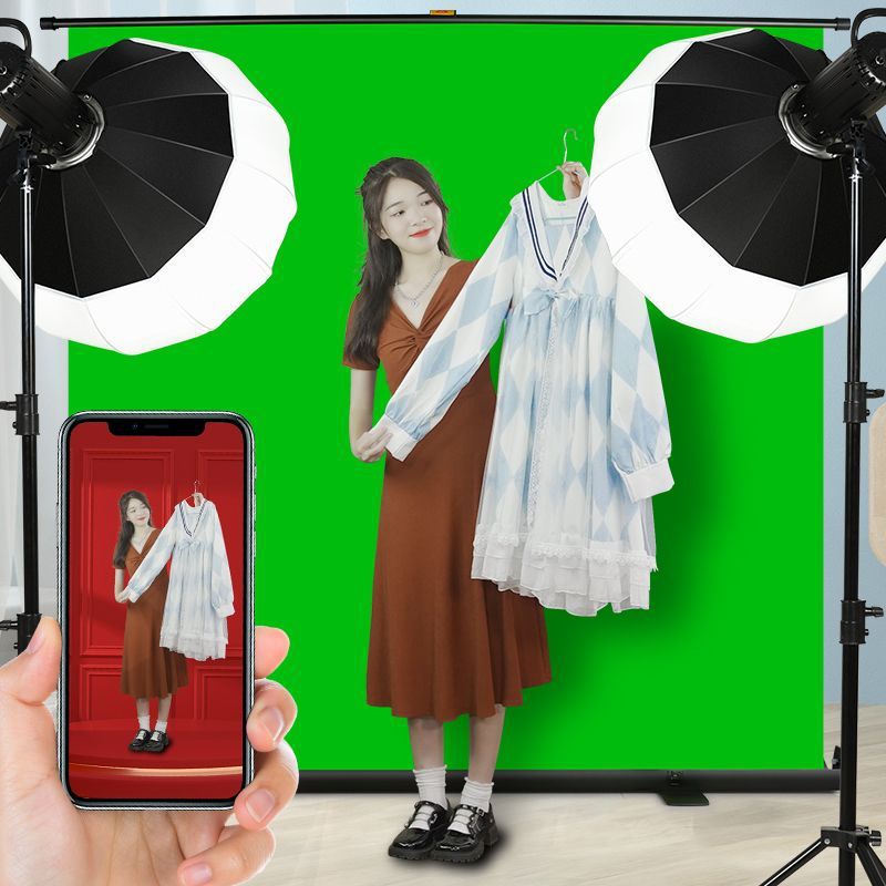 바닥 화면 천 휴대용 녹색 화면 키잉 배경 천 두꺼운 스튜디오 배경 벽 키잉 랙 전문 촬영 스탠드