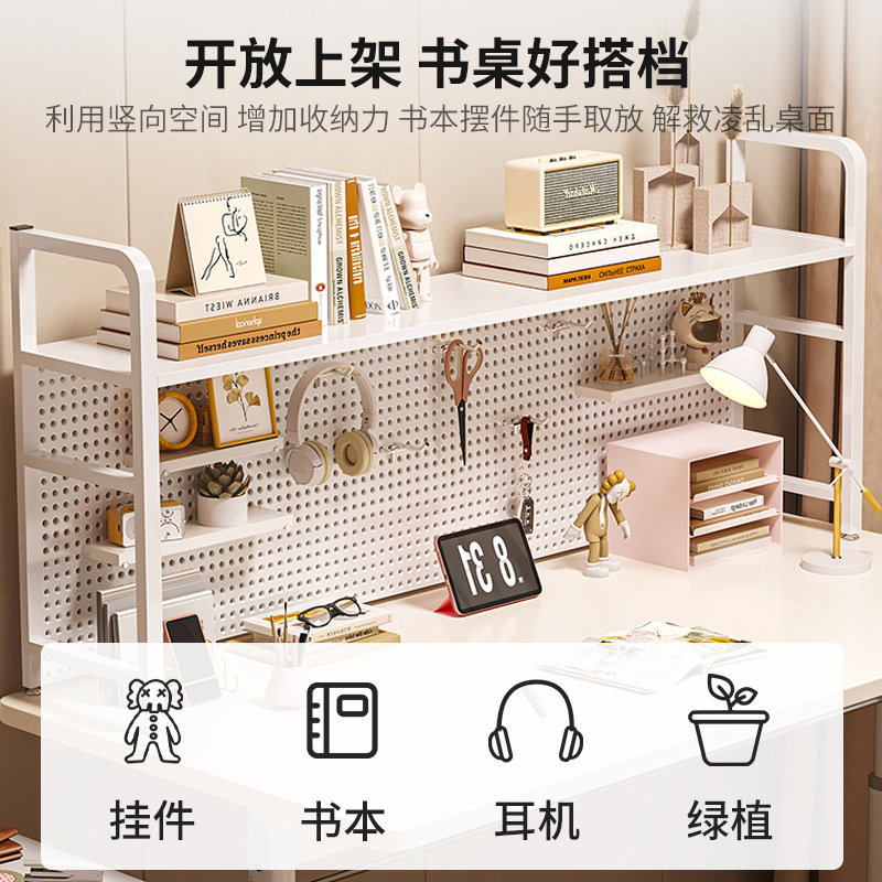 Escritorio, estantería, escritorio integrado, aprendizaje en casa para estudiantes, escritura, trabajo simple y elevable, almacenamiento de escritorio para computadora de escritorio