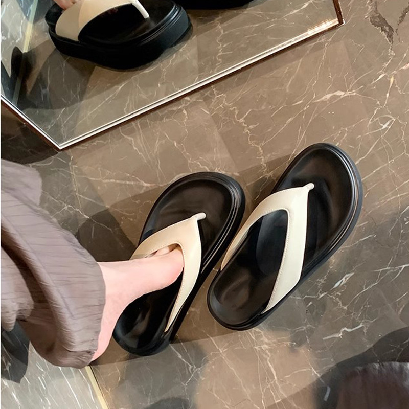 La madre de la uva es la misma ~ Chancla de punta redonda casual de todo fósforo, chanclas simples, chanclas, ropa exterior de verano para mujeres