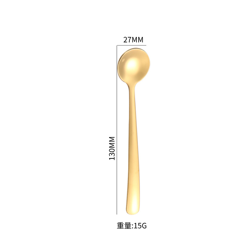 Cuchara de condimento de acero inoxidable 304 Mini cuchara de café Cuchara de condimento dorado Sal aromatizada Cuchara de leche en polvo para el hogar Nido de pájaro