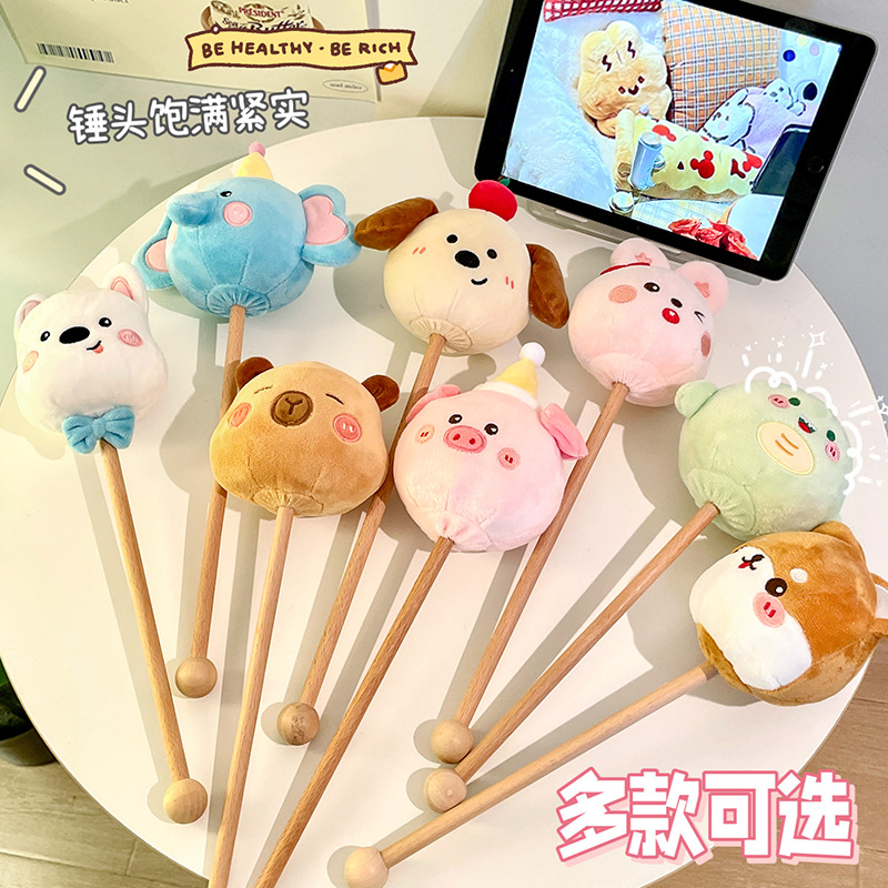 Martillo de masaje martillo tapping dibujos animados lindo felpa pequeño martillo cuello hombro Meridian pierna mano espalda golpeando dispositivo en forma