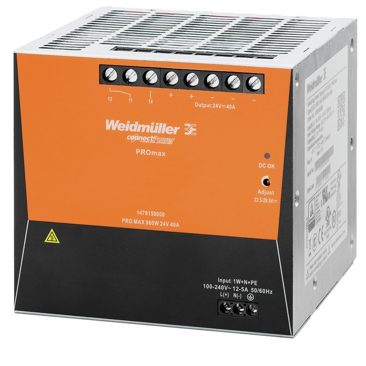 魏德米勒PRO MAX 960W 24V 40A开关电源模块1478150000