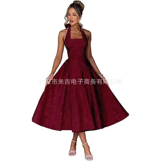 European and American Hot-Selling Ball High-End Evening Dress 2025 New Sexy Elegant Slim Butterfly High Waist Dress
