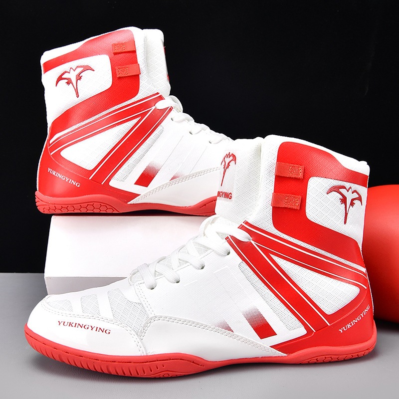 Boxing shoes, professional men's wrestling shoes, women's fighting shoes, Sanda training shoes, combat shoes, strength training competition shoes
