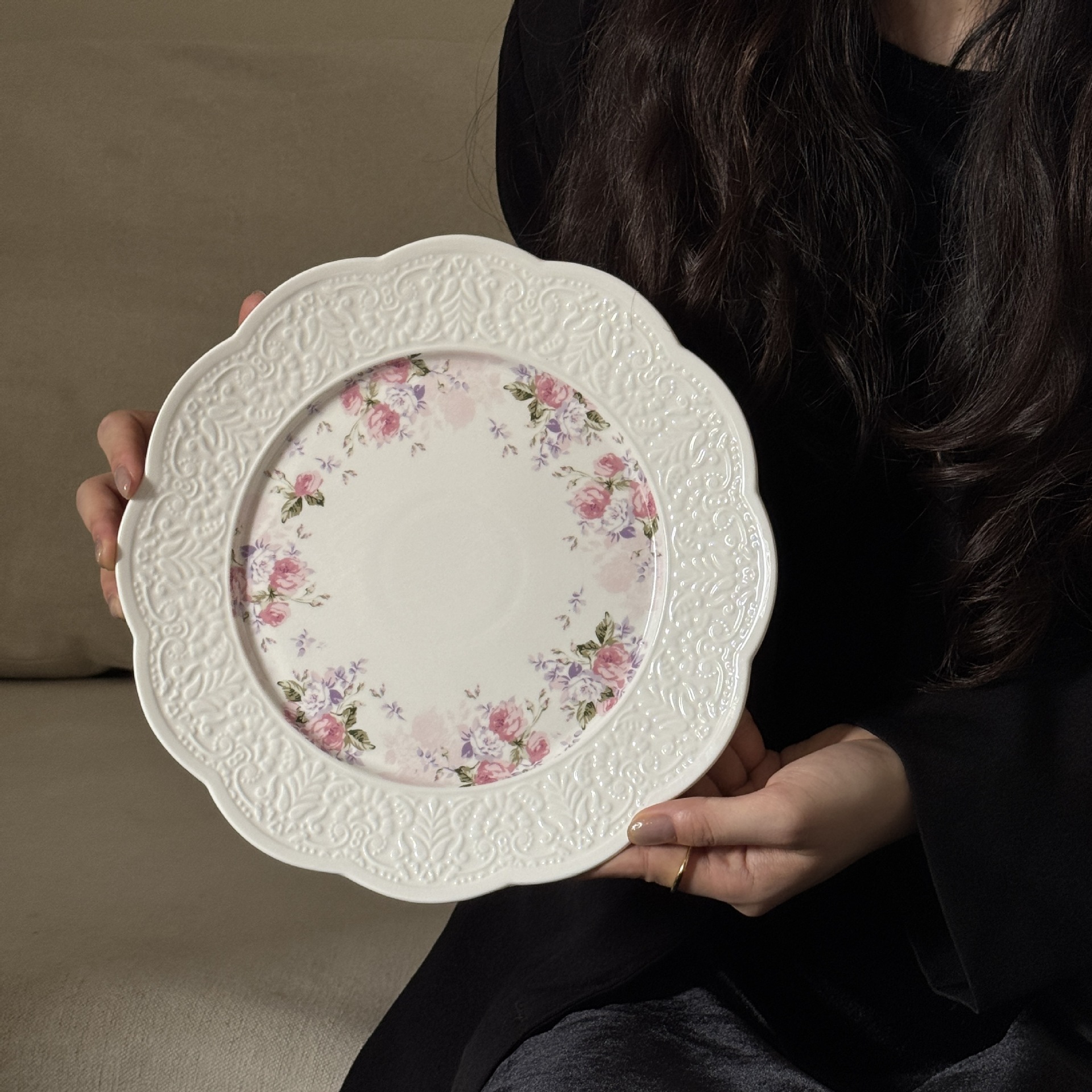 꽃잎과 잎접시 25*2