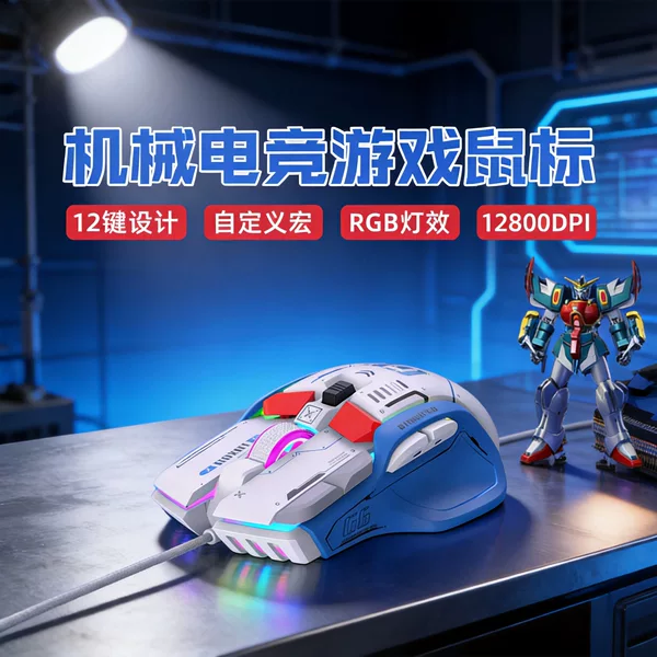 Sensoni G6 Mechanical Mouse Wired Gaming E-sports Desktop Computer Notebook Mecha Office Luminous Mouse