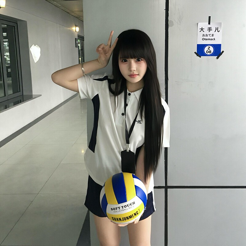New Jk Uniform Gymnastics Outfit Set with a School-Style Feel, Summer Physical Exam Polo Shirt, Sports Shorts, Casual Academy Style