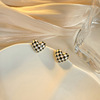 Silver needle with bow, fashionable design advanced demi-season universal earrings, silver 925 sample, high-quality style