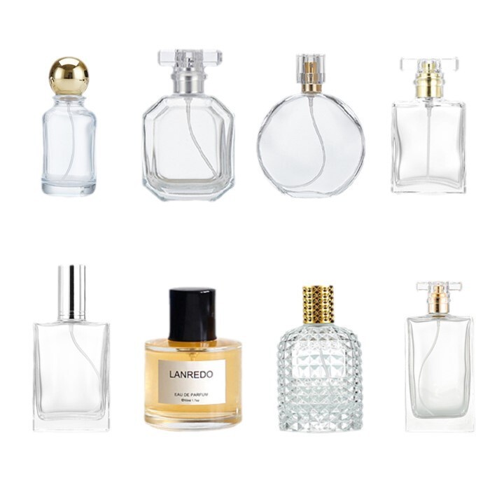 スポット卸売り透明ガラス香水瓶クリップ瓶ポータブルスプレー30ml 50ml 100ml香水瓶|undefined