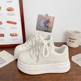 踩屎感厚底小白鞋女2025夏季新款软底板鞋时尚防滑休闲百搭运动鞋