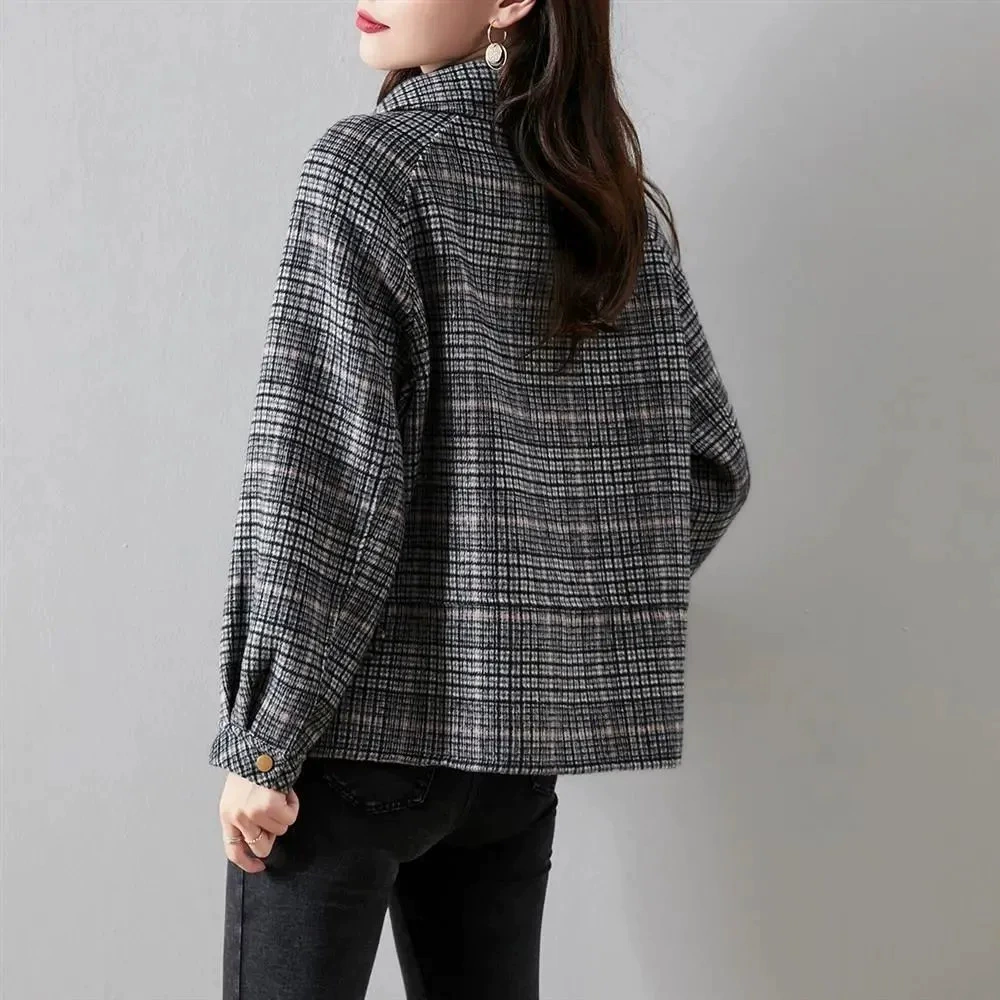 Осенняя короткая дизайнерская шерстяная куртка, стиль Chanel, корейский стиль, тренд сезона