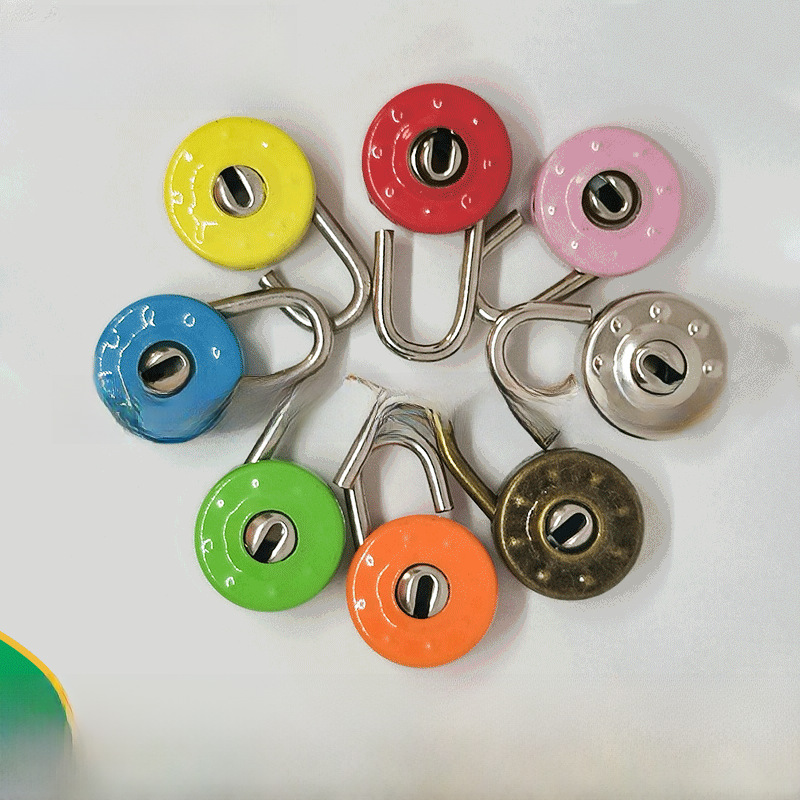 Factory supply multi -color colorful metal round lock notebook…